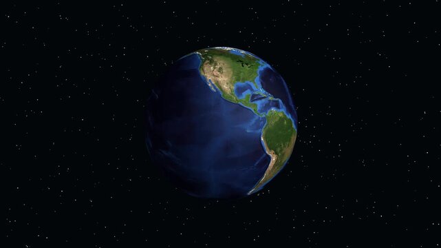 Animated Globe Zooming into Gilbert Arizona with Geographic Data Overlay