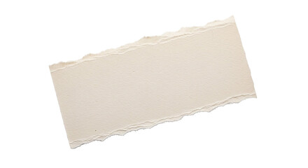Fototapeta premium Torn paper piece on transparent background.