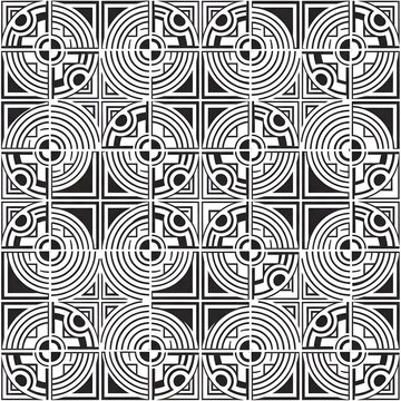Monochrome Geometric Pattern