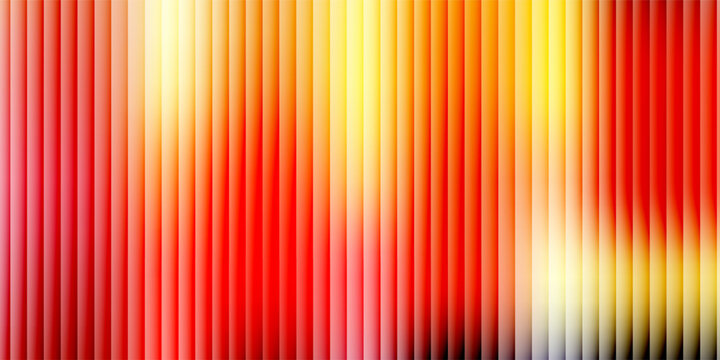 Glossy ribbed glass with vibrant red, orange and yellow sunset tones. Ripple distortion and pink glitch waves create a warm Y2K aesthetic. Great for bold futuristic design or retro layouts.