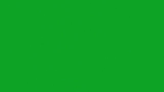 Black debris particles falling and exploding on green screen for video editing