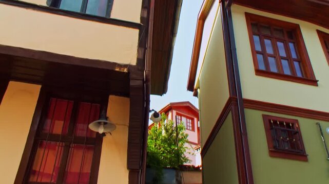 Exterior Architectural Details of Traditional Historic Bursa House