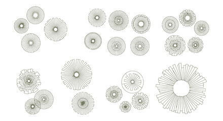 Top View Trees & Plants – Architectural Landscape CAD Pack © RNB DESIGN