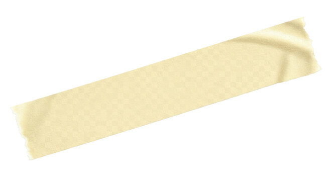Masking Tape Strip With Realistic Texture Isolated on Transparent Background PNG