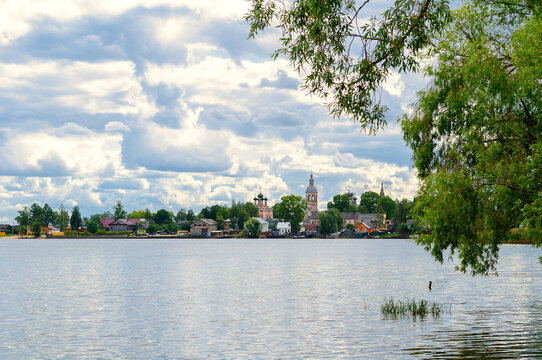 Trinity Cathedral at the Seliger Lake in Ostashkov, Tver region, Russia