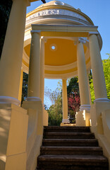 Fototapeta premium The Greek or Moorish gazebo in Sochi Arboretum.
