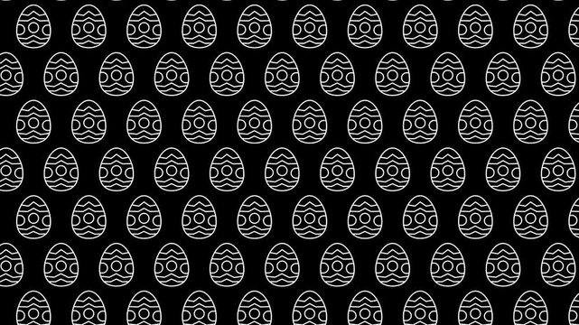 easter eggs on a black background, ideal for festive designs