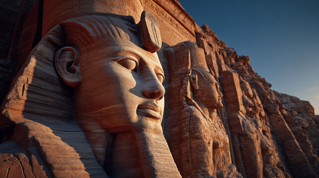 Abu Simbel Temple Statues