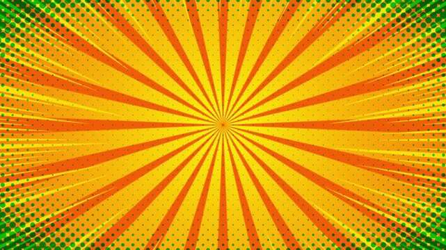 Comic book background pop art animation isolated on yellow  background	
