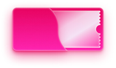 Fototapeta premium Magenta pink glow discount voucher card illustration for marketing