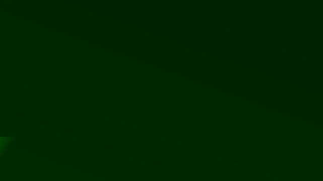 Dark emerald green gradient background with abstract shapes