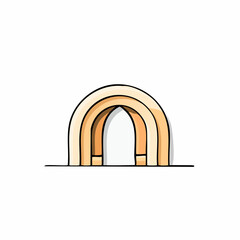 Fototapeta premium Simple Modern Archway Design Element.