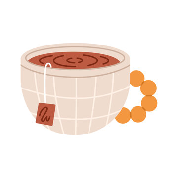 Tea cup with tea bag