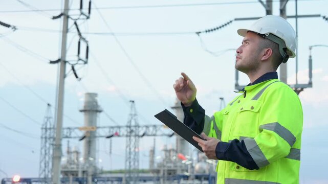 A specialist inspector is checking for malfunctions in the generators of a large power plant.