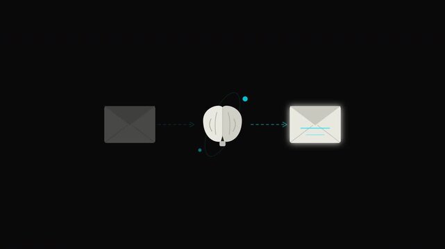 Email To A iTo Email exchange ideal for marketing, communication and technology concepts in presentations, websites, and social media posts.