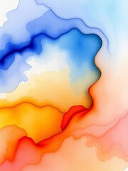 Vibrant watercolor washes blend softly, creating a flowing, organic backdrop, soft background, watercolor
