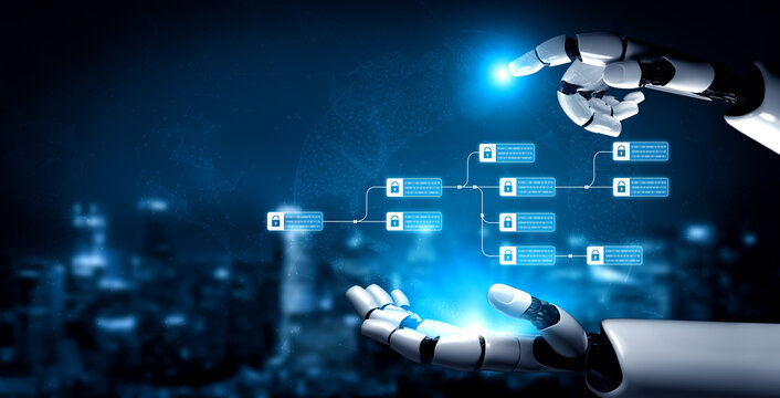 AI enhances blockchain systems by securing encrypted data chains, verifying transactions, and optimizing decentralized network integrity and smart contract execution Vouch