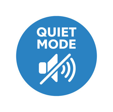 Quiet mode icon. mute audio, silence, no sound, do not disturb, phone mode, volume off, silent environment, library sign. flat vector illustration isolated on white background.