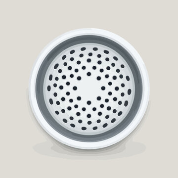 Modern Circular Sink Strainer with Perforated Surface