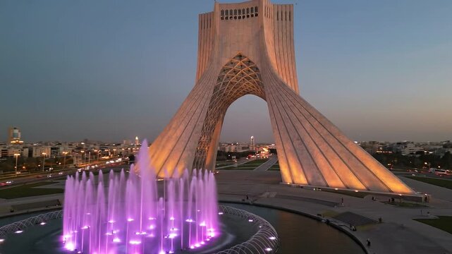 4K Aerial Video of Azadi Tower (Shahyad Tower) in Tehran, Iran &mdash; Cinematic Architectural Landmark Drone Video