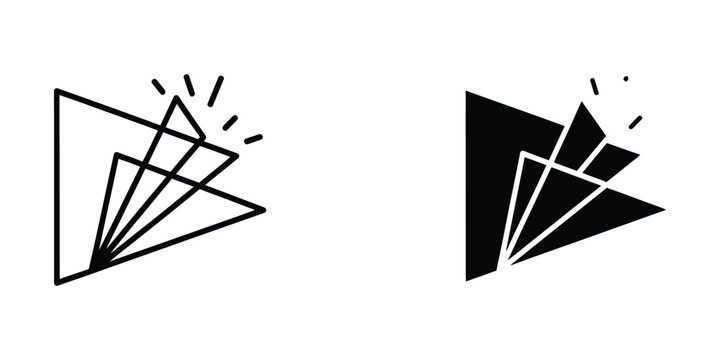 Geometric transformation of a triangle through overlapping and shading techniques