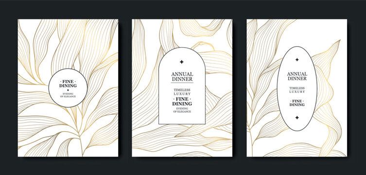 Luxury gold floral background with an elegant frame, delicate line flowers, ornamental leaves. Premium vector design for wedding invitations, gala cards, birthday flyers, monograms