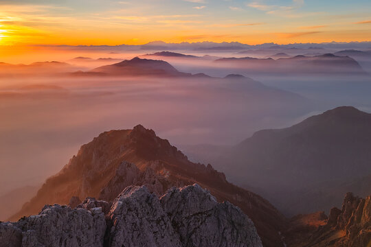 Tramonto sulla grignetta