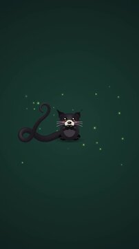 Bashful Baby Binturong Waving Tail Animation