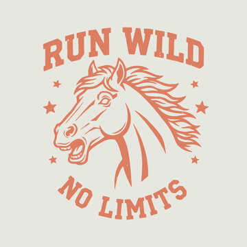 Horse Head with Open Mouth.