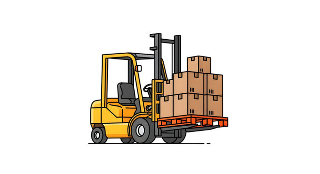 Yellow industrial front loader vehicle isolated on black background yellow front loader bucket