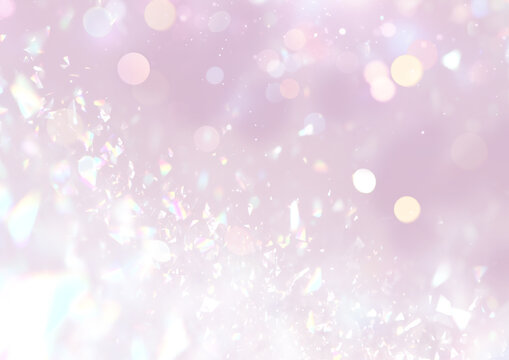 キラキラとプリズムの輝く背景