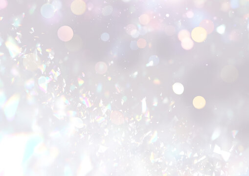 キラキラとした銀色のスペクトル背景