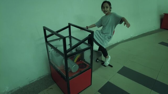 MALAYSIA, Damansara&mdash;December 9, 2025 Dynamo bicycle to produce electricity at National Science Museum