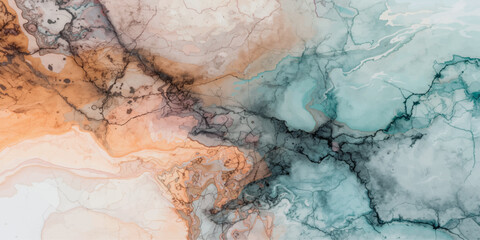 Naklejka premium Abstract watercolor background featuring a vintage stone texture and grunge marble pattern with an aged brown surface for an antique nature design