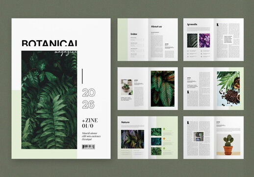 Botanical Magazine Layout