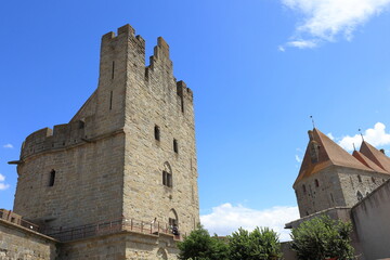 Obraz premium Explore the timeless beauty of Chateau Comtal in Carcassonne in France. 