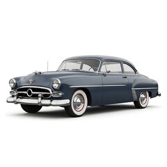 Obraz premium Elegant mid-century classic ford car in vintage monochrome style
