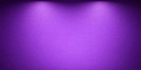 A textured purple abstract wallpaper features a violet spotlight design on an aged paper backdrop with pink light patterns and a vintage grunge paint illustration on dark canvas material © Alpha Designs