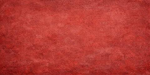 Fototapeta premium Red grunge texture on an old vintage parchment paper design with an ancient aged wall pattern and retro dirty paint material backdrop