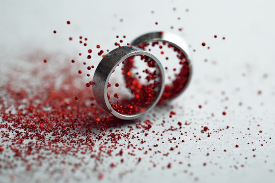 Metal allergy jewelry features red accents to highlight sensitivity issues related to allergic reactions in various environments and situations