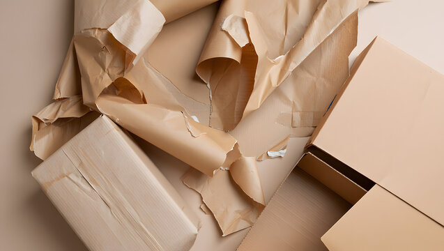 Open gift box inside white frame.
