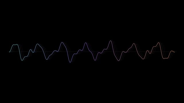 Oscilloscope Signal Trace Background 1440p 60fps