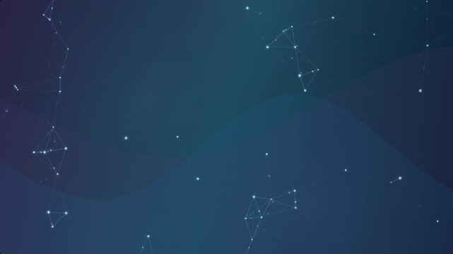 Abstract Healthcare Network and Pulsing Neural Synapses Looping Motion Graphic Background