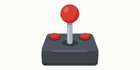 Retro Gaming: An iconic joystick, the gateway to countless gaming adventures, stands ready. Evoking nostalgia, it embodies the golden age of arcade gaming and hours of entertainment. © Gwith Boss