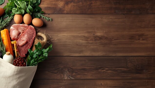 fresh vegetables on wooden table