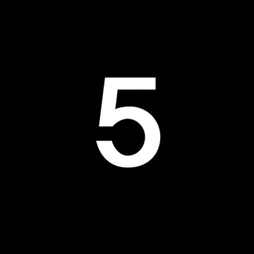 Minimalist 10 second countdown timer with black or white numbers
