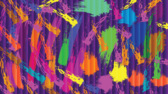 Vibrant abstract expressionism a colorful burst of energetic brushstrokes