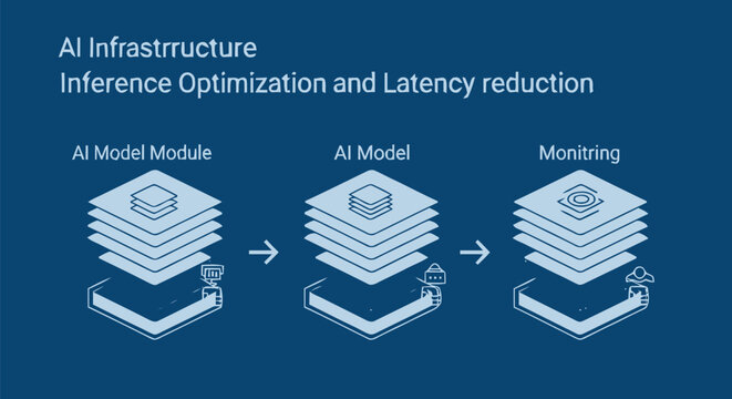 AI Infrastructure Inference Optimization and Latency Reduction Diagram.