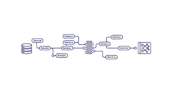 Conceptual Diagram Illustrating Data Flow and Database Architecture.