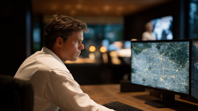 Security analyst correlating threat indicators across timeline visualization while investigating suspicious login attempts from multiple geographic locations during blue team exercise, perfect for s